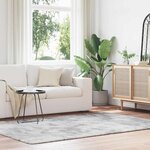 vidaXL Tapis shaggy à poils longs NAVARRA gris argenté 160x230 cm