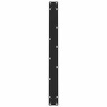 vidaXL Pieds de table à manger Noir 2 pièces 90 x (72-73) cm Acier
