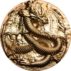 WINGED DRAGON OF WEALTH 9 Dragons Series 5 Once Argent Monnaie 18888 Francs Chad 2024