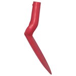 vidaXL Tête de pelle Rouge 39 5 x 27 5 cm Acier enduit de poudre