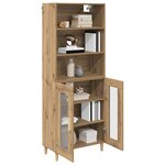 vidaXL Haut Armoire Chêne artisanal 69 5 x 32 5 x 180 cm