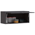vidaXL Armoire murale pour garage Noir 80 x 33 x 35 cm