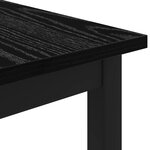 vidaXL Table basse Chêne noir 70 x 50 x 36 cm Bois d'ingénierie