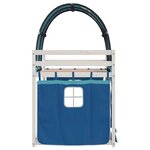 vidaXL Lit superposé sans matelas bleu 80x200 cm bois de pin massif