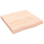 vidaXL Dessus de table 60x60x(2-6) cm bois de chêne massif non traité