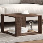 vidaXL Table basse chêne marron 51 5x51 5x30 cm bois d'ingénierie