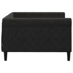 vidaXL Lit de repos noir 100x200 cm velours