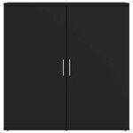 vidaXL Buffet noir 79x38x80 cm bois d'ingénierie