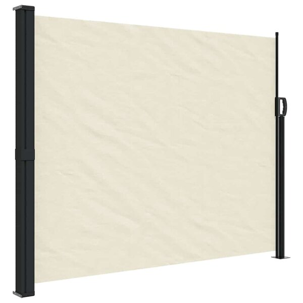 vidaXL Auvent latéral rétractable crème 160x300 cm