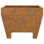 vidaXL Braise Marron 50 x 50 x 38 cm Acier résistant aux intempéries