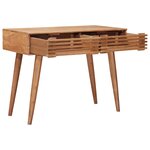 vidaXL Bureau Fait Main Marron Teck Bois d'Acacia Massif