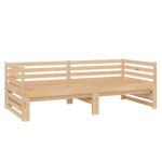 vidaXL Lit coulissant 2x(90x200) cm Bois de pin massif