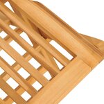 vidaXL Chaises de jardin pliantes lot de 6 47x62x90cm bois massif teck