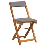 vidaXL Ensemble bistrot 5 Pièces Marron Bois d'acacia massif