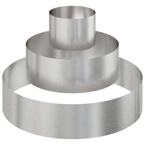 vidaXL Cache-pot de jardin Argent 90 x 90 x 20 cm Acier inoxydable