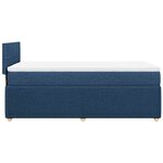 vidaXL Sommier à lattes de lit avec matelas Bleu 80x200 cm Tissu