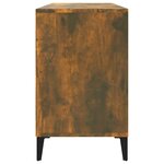 vidaXL Armoire à chaussures Chêne fumé 102x36x60 cm Bois d'ingénierie