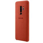 Samsung coque en alcantara s9+ rouge
