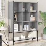 vidaXL Bibliothèque sonoma gris 102x30x141 5 cm bois d'ingénierie