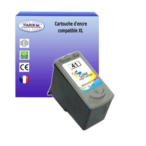 Cartouche compatible avec canon pixma ip2500  ip2600  ip2750 remplace canon cl41 couleur - t3azur