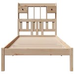 vidaXL Lit bibliothèque sans matelas 90x190 cm bois de pin massif