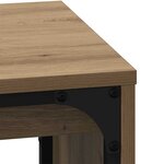 vidaXL Table basse gigogne 3 Pièces chêne artisanal 60 x 35 x 56 cm