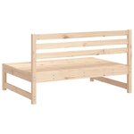 vidaXL Canapé central de jardin 120x80 cm bois de pin massif