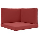 vidaXL Coussin de canapé d'extérieur Polyester Bordeaux 80 x 80 cm