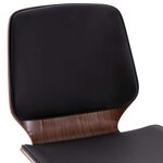 Vidaxl chaises à manger lot de 2 noir similicuir