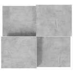 vidaXL Tables basses 2 Pièces gris béton bois d'ingénierie