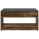 vidaXL Banc d'entrée avec coussin Chêne Fumé 83 x 38 x 45 cm