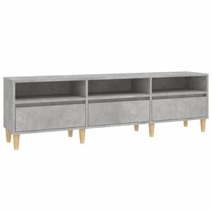 vidaXL Meuble TV gris béton 150x30x44 5 cm bois d'ingénierie