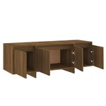 vidaXL Meuble TV Chêne marron 120x30x40 5 cm Aggloméré