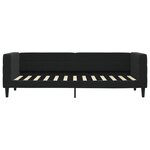 vidaXL Lit de jour avec lit gigogne noir 80x200 cm velours