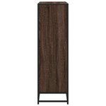 vidaXL Bibliothèque chêne marron 97 5x33x107 5cm bois ingénierie métal