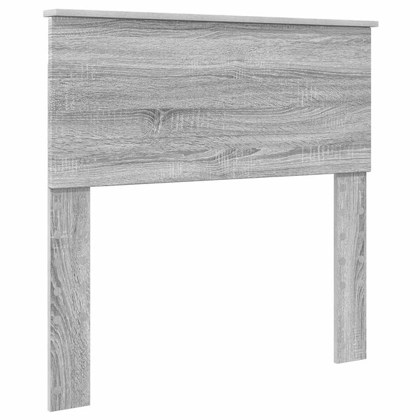 vidaXL Tête de lit Gris Sonoma 75 cm Bois d'ingénierie
