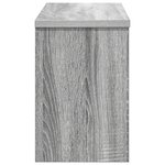 vidaXL Porte-manteau mural avec étagère Montage mural avec stockage avec porte Sonoma gris 50 x 20 x 30 cm