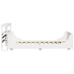 vidaXL Cadre de lit sans matelas blanc 90x200 cm bois de pin massif