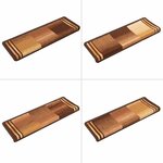 vidaXL Tapis d'escalier autoadhésifs 10 Pièces 65x21x4 cm Marron