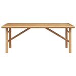 vidaXL Table basse Marron 110 x 50 x 43 cm Bambou