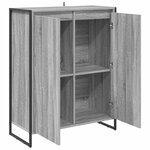 vidaXL Cabinet à chaussures avec stockage Gris Sonoma 79 x 36 x 100 cm