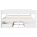 vidaXL Cadre de lit sans matelas blanc 160x200 cm bois de pin massif
