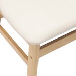vidaXL Chaises de salle à manger 2 Pièces Naturel 42 x 47.5 x 81 cm