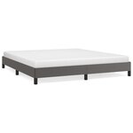 vidaXL Cadre de lit Gris 160x200 cm Similicuir
