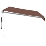 vidaXL Auvent rétractable automatique marron 350x250 cm
