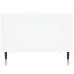 vidaXL Table basse Blanc 60x50x36 5 cm Bois d'ingénierie