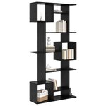 vidaXL Bibliothèque Chêne noir 92 x 29 x 188 cm Bois d'ingénierie