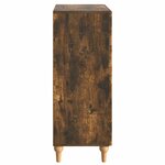 vidaXL Buffet Chêne fumé 66 x 34 5 x 90 cm Bois d'ingénierie