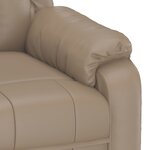 vidaXL Fauteuil inclinable Cappuccino Similicuir