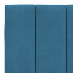 vidaXL Cadre de lit avec lumières LED bleu 200x200 cm velours